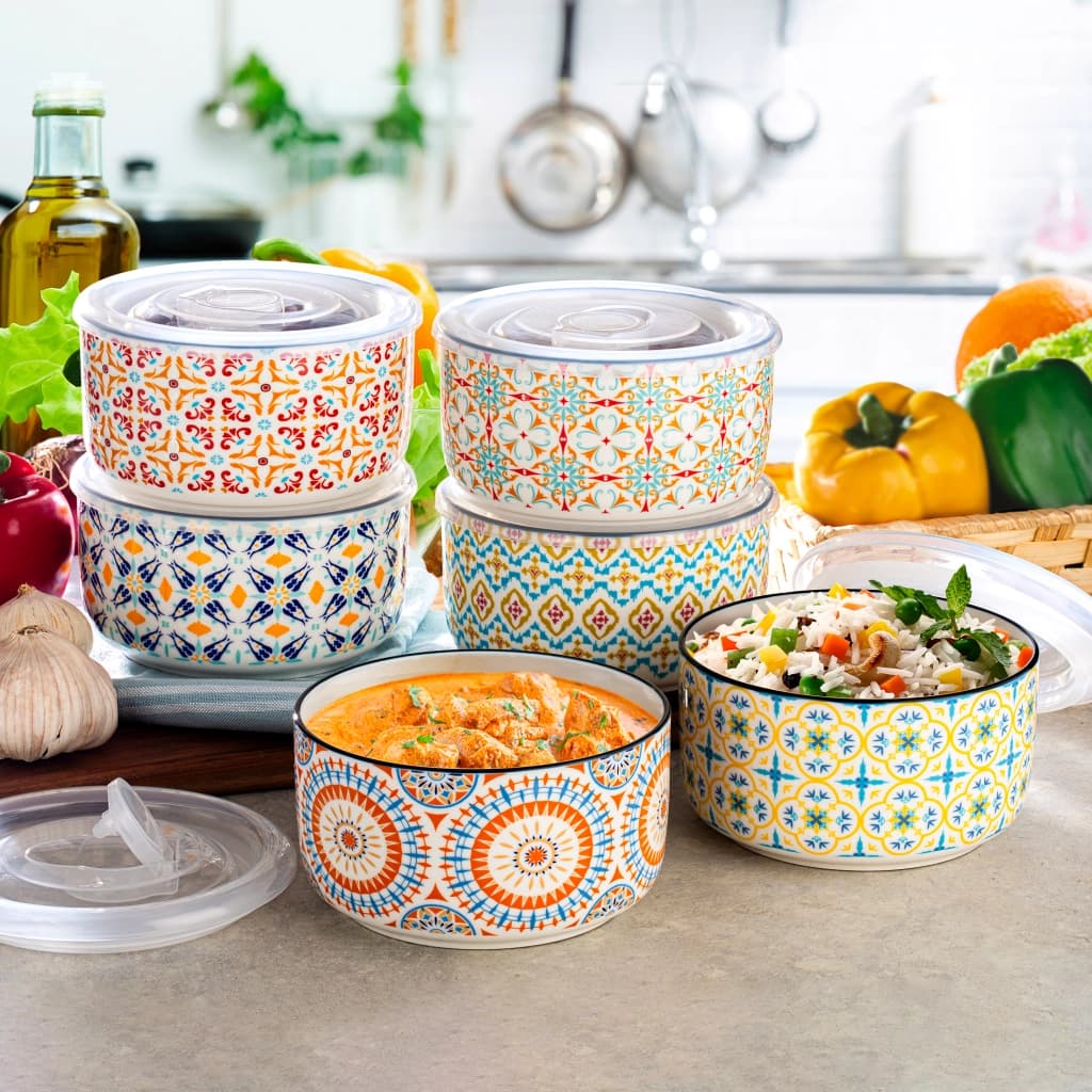 Housewears world — stoneware, linen and warm wood